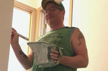 Gerry Painting On Stairway Feature- SOSBIS Success Story Gerry Painting On Stairway Feature- SOSBIS Success Story