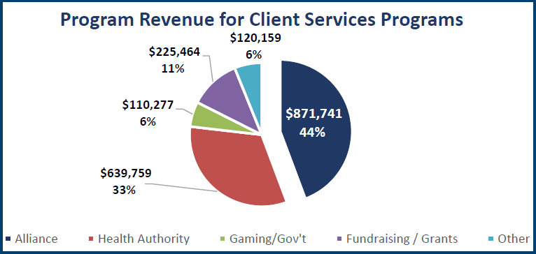 Program Revenue For Client Services Programs